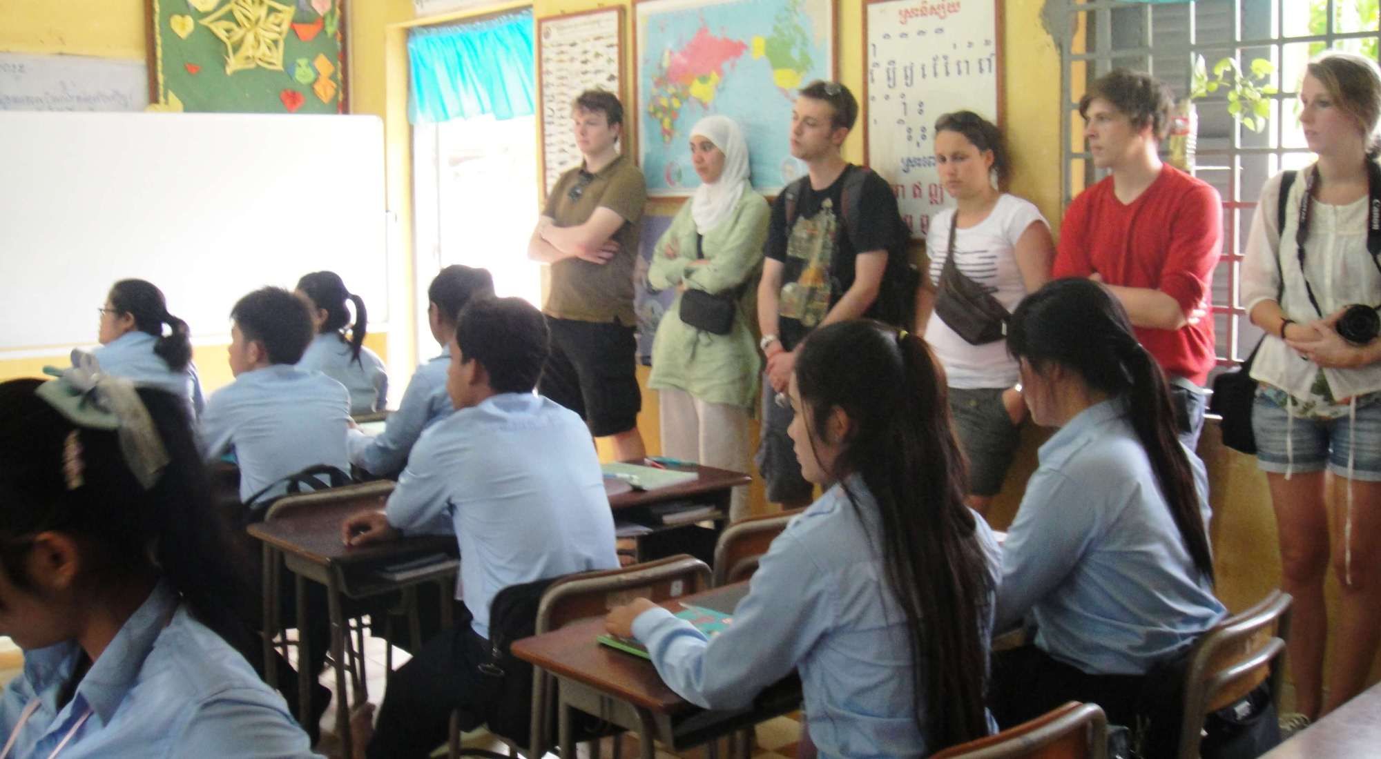 students visit local teacher school