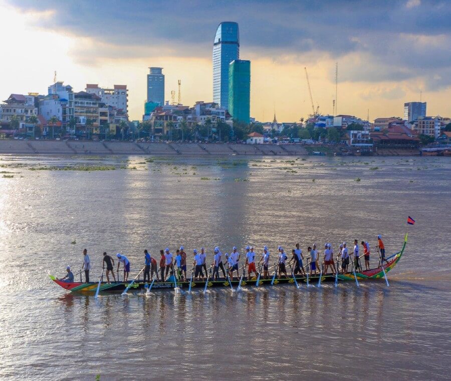 The water festival, unique happening in Cambodia