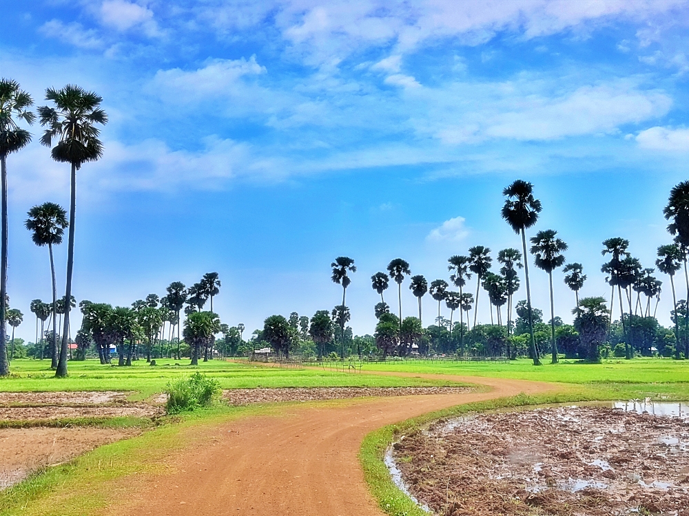 Beautiful nature landscape of Kampong Chhnang province.