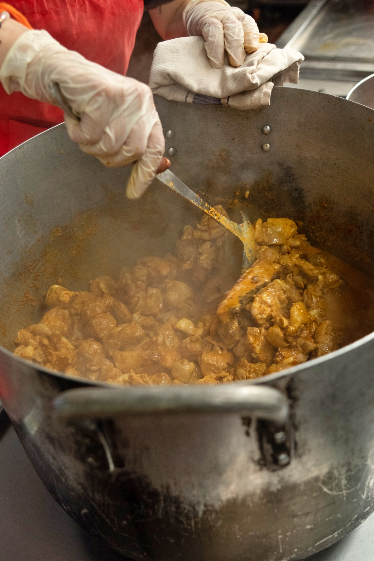 Cooking for 75 children