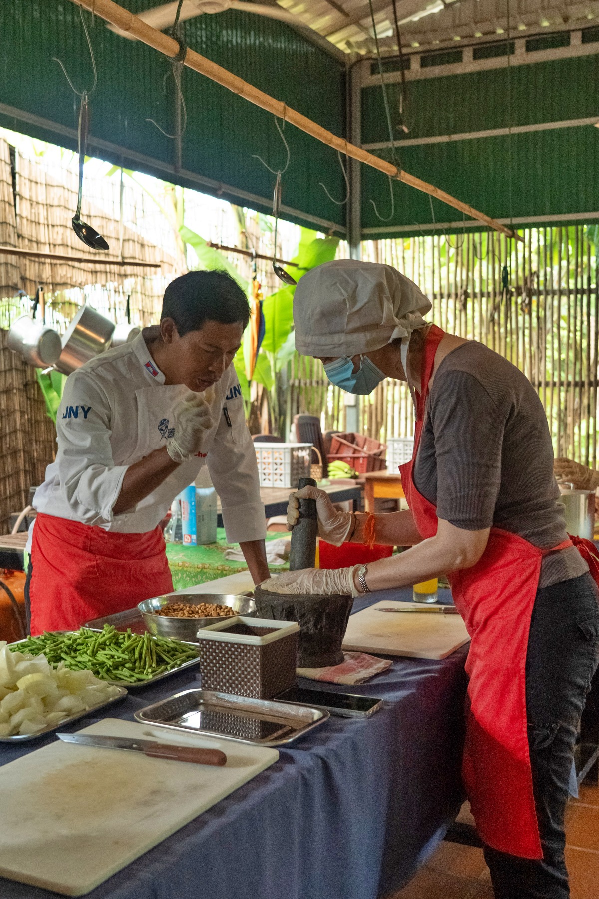 Esther and chef Sophos